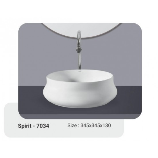 Νιπτήρας Μπάνιου Λευκός Πορσελάνης I-zec Spirit 7034 39x39x13,5 cm Επικαθήμενος Κυκλικός Χωρίς Τρύπα Υπερχείλισης και με Αντιμικροβιακή Επίστρωση Νιπτήρας Μπάνιου Λευκός Πορσελάνης I-zec Spirit 7034 39x39x13,5 cm Επικαθήμενος Κυκλικός Χωρίς Τρύπα Υπερχείλισης και με Αντιμικροβιακή Επίστρωση